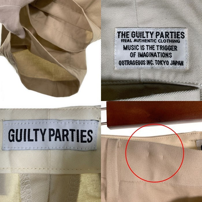 WACKO MARIA ワコマリア チノツイル ワークパンツ 2タック ベージュ Size L 福生店