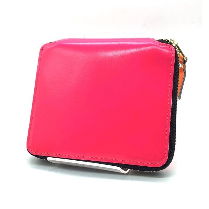 COMME des GARCONS コムデギャルソン SUPER FLUO-PINK ジップウォレット ピンク SA2100SF 福生店