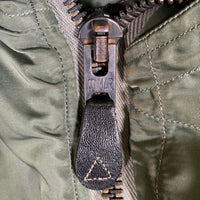 U.S. ARMY 60's ALPHA INDUSTRIES アルファインダストリーズ N-2B コヨーテファー  黒タグ CONMERジッパー フライトジャケット オリーブ MIL-J-6278D / 8415-270-0366 /DSA-1-2355-63-C  SIze M 福生店