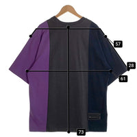 WE11DONE ウェルダン ドッキング Tシャツ プリント 刺繡 ブラック ネイビー パープル WD-TP7-20-100-U-PP Size M 福生店