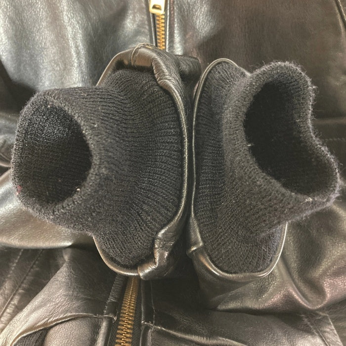 VANSON バンソン TJ USA製 レザー チームジャケット ブラック size42 瑞穂店