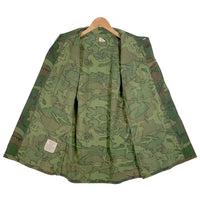 60's U.S.ARMY 米軍 Jungle Fatigue Jacket ジャングルファテイーグジャケット 半袖 シャツ 68年会計 ウッドランドカモ 8415-945-7656 Size M-R 福生店