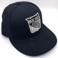 90's New Era ニューエラ 59FIFTY NHL ニューヨーク・レンジャーズ ウールベースボールキャップ ブラック USA製 Size 71/4 (57.7cm) 福生店