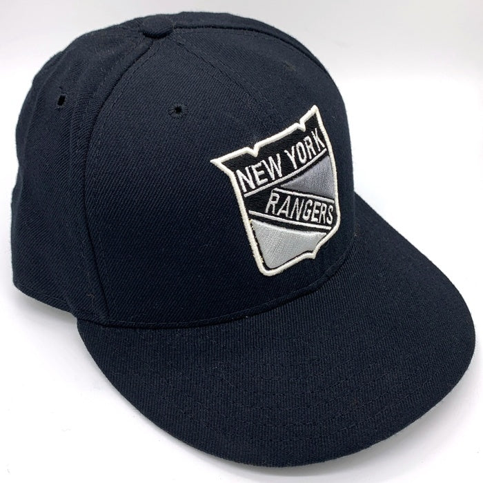 90's New Era ニューエラ 59FIFTY NHL ニューヨーク・レンジャーズ ウールベースボールキャップ ブラック USA製 Size 71/4 (57.7cm) 福生店