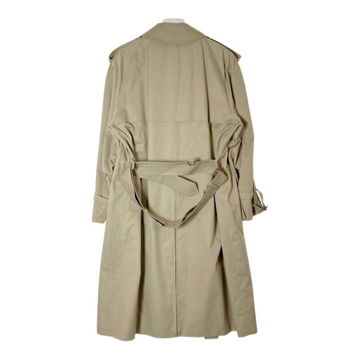 Aquascutum アクアスキュータム イングランド製 コットン×ポリ チェックライナー付き トレンチコート ベージュ size40 瑞穂店