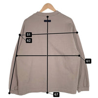 FOG ESSENTIALS エッセンシャルズ ラバーロゴプリント ロングスリーブTシャツ ピスタチオ 厚手 Size XXS 福生店