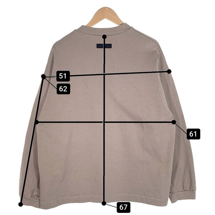 FOG ESSENTIALS エッセンシャルズ ラバーロゴプリント ロングスリーブTシャツ ピスタチオ 厚手 Size XXS 福生店
