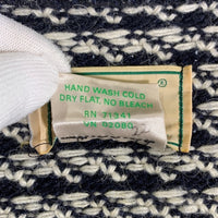 80's L.L.Bean エルエルビーン バーズアイ ウールニットセーター ネイビー ノルウェー製 5086 Size XL 福生店
