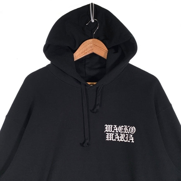 WACKO MARIA ワコマリア HEAVY WEIGHT HOODED SWEAT SHIRT ヘビーウェイト フーディー パーカー プルオーバー ブラック Size L 福生店