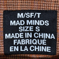 M/SF/T ミスフィット チェック柄 ジップアップジャケット オレンジ Size S 福生店