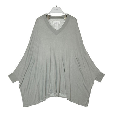 Maison Martin Margiela メゾンマルタンマルジェラ S31HA0482 ④ シルク×リネン ドルマンスリーブ Vネックセーター グレー size1 瑞穂店