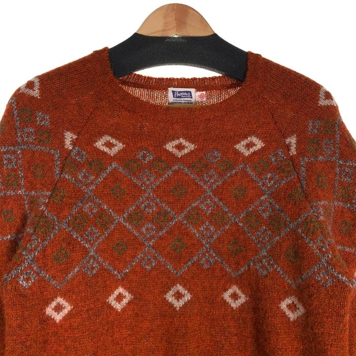 Pherrow's フェローズ 19AW スノーパターン ジャガード ニット セーター オレンジ 19W-PSFS1 Size 40 福生店