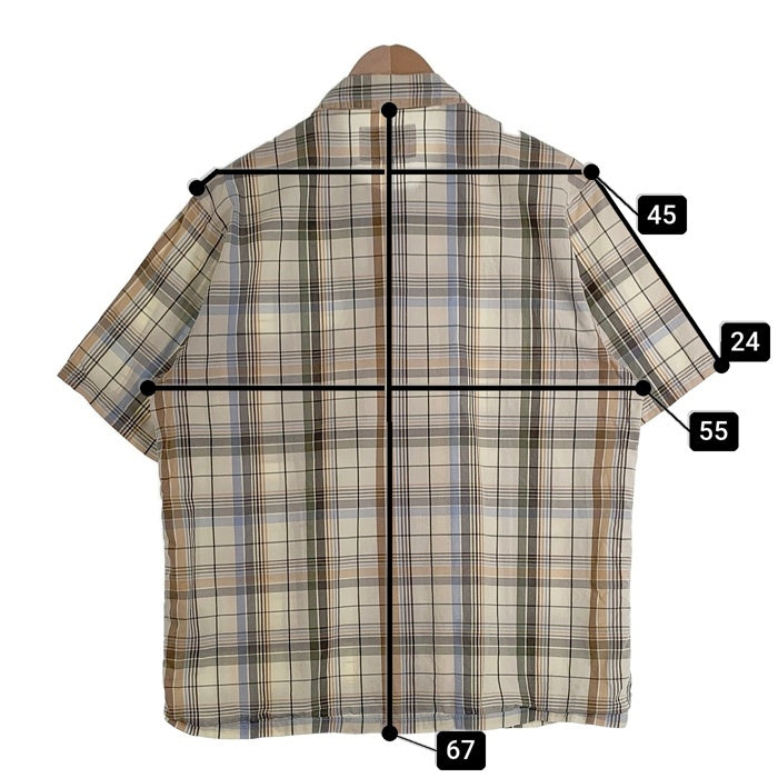 CAHARTT W.I.P カーハート ワークインプログレス S/S VILAY SHIRT 半袖 チェックシャツ ベージュ ナチュラル I028944.05.90.03 Size M 福生店
