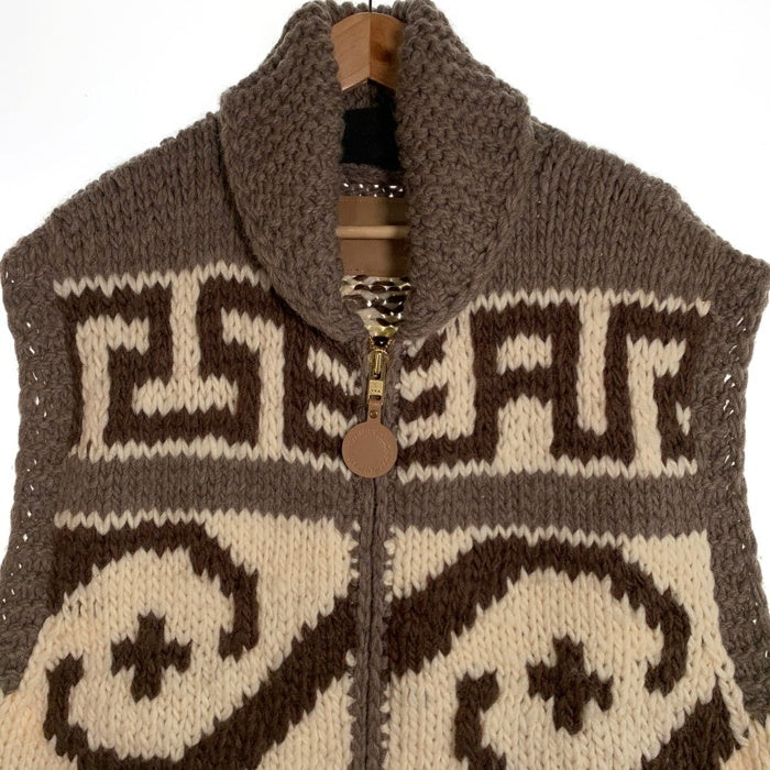 WIND AND SEA ウィンダンシー COWICHAN KNIT VEST カウチンニットベスト グレー WDS-O-ATWK-24-Q4-KN-02 福生店