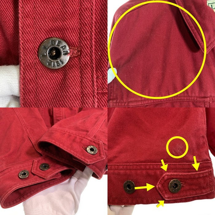 L.L.Bean エルエルビーン デニムトラッカージャケット レッド Size L-R 福生店