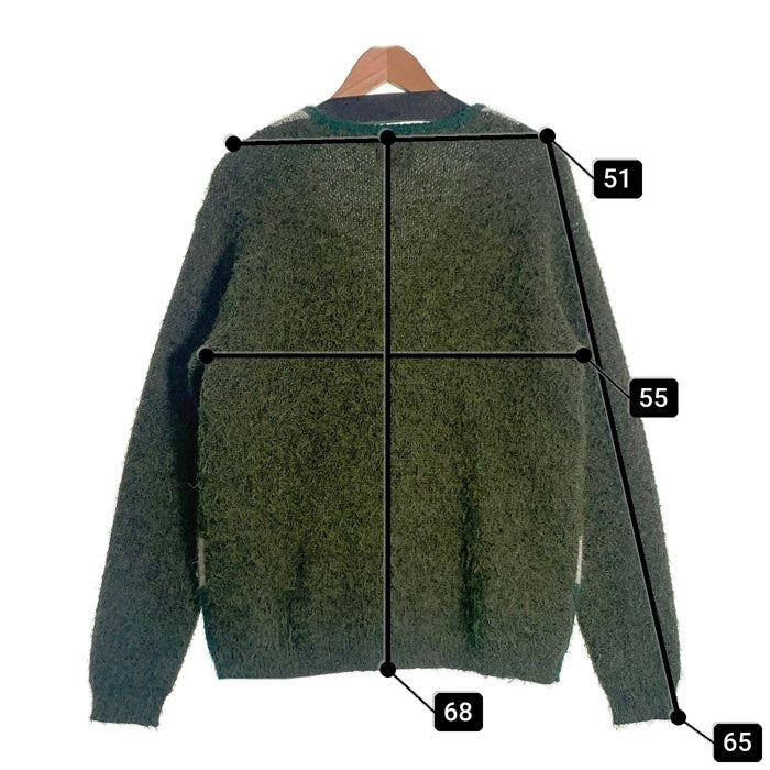 Backers バッカーズ ストライプ ブラッシュド カーディガン グリーン Size M 福生店