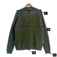 Backers バッカーズ ストライプ ブラッシュド カーディガン グリーン Size M 福生店