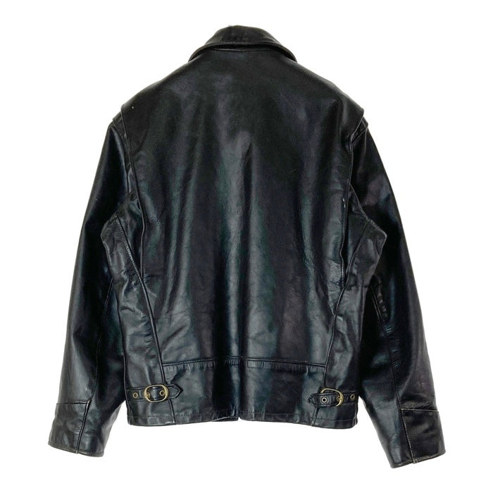 Schott ショット AT101 シングルライダースジャケット ブラック size40※ライナー欠品・裏地脇ダメージ有 瑞穂店