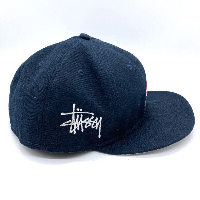 STUSSY ステューシー NEW ERA ニューエラ Emblem Cap ネイビー size7 5/8 瑞穂店