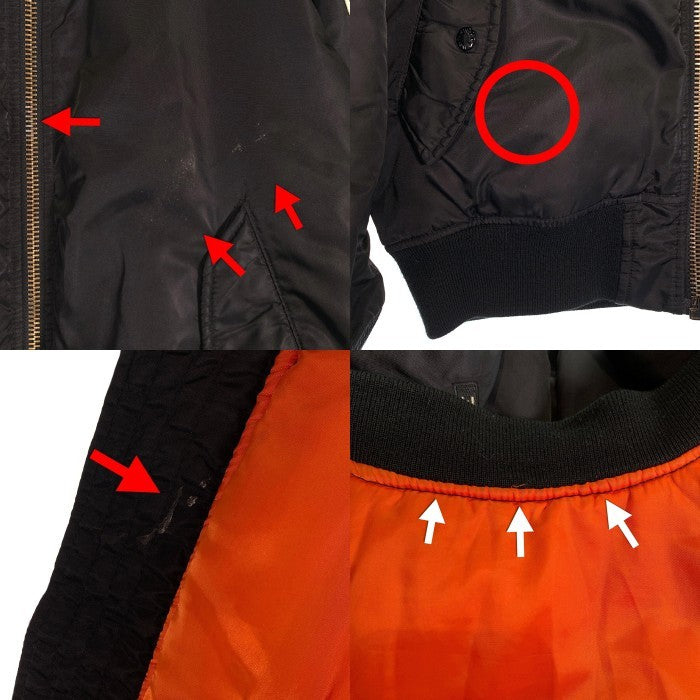 AVIREX アヴィレックス MA-1 フライトジャケット ブラック 6182185 Size 2XL 福生店