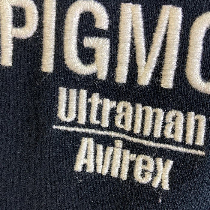 AVIREX アヴィレックス 783-4132011 ULTRAMAN PIGMON CREW SWEAT ウルトラマン ピグモン クルー スウェット ブラック sizeL 瑞穂店