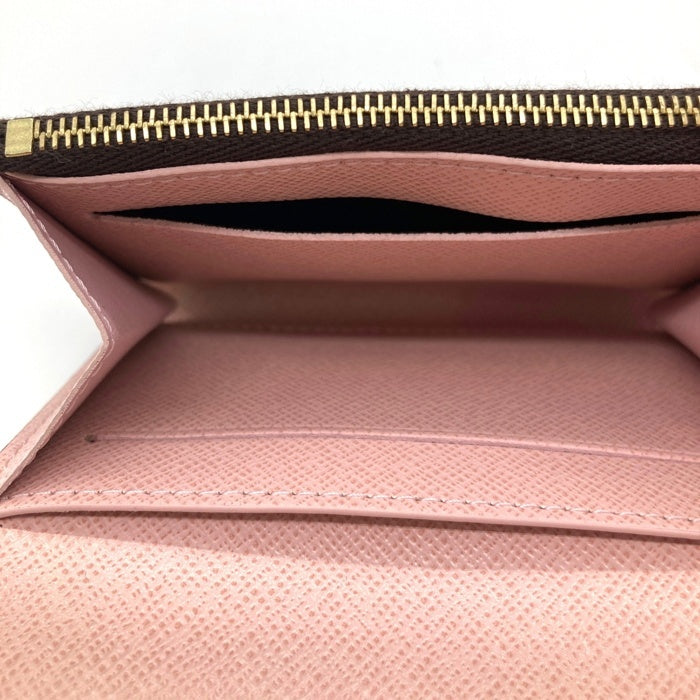 LOUIS VUITTON ルイヴィトン モノグラム ポルトモネ ロザリ ローズ バレリーヌ 財布 小銭入れ カード ブラウン ICチップ M62361 瑞穂店