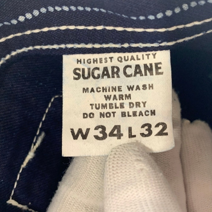 SUGAR CANE シュガーケーン 9oz ウォバッシュストライプ エンジニアパンツ ワーク ネイビー SC40786 Size 34×32 福生店