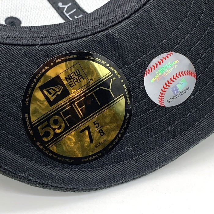 New Era ニューエラ 59FIFTY MLB シアトル・マリナーズ ベースボールキャップ ブラック ティファニーブルー Size 7 5/8 (60.6cm) 福生店