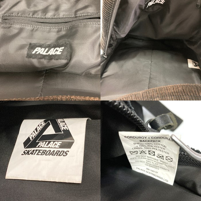PALACE パレス CORDURA Corduroy Backpack コーデュラ コーデュロイ バックパック リュック ブラック 瑞穂店