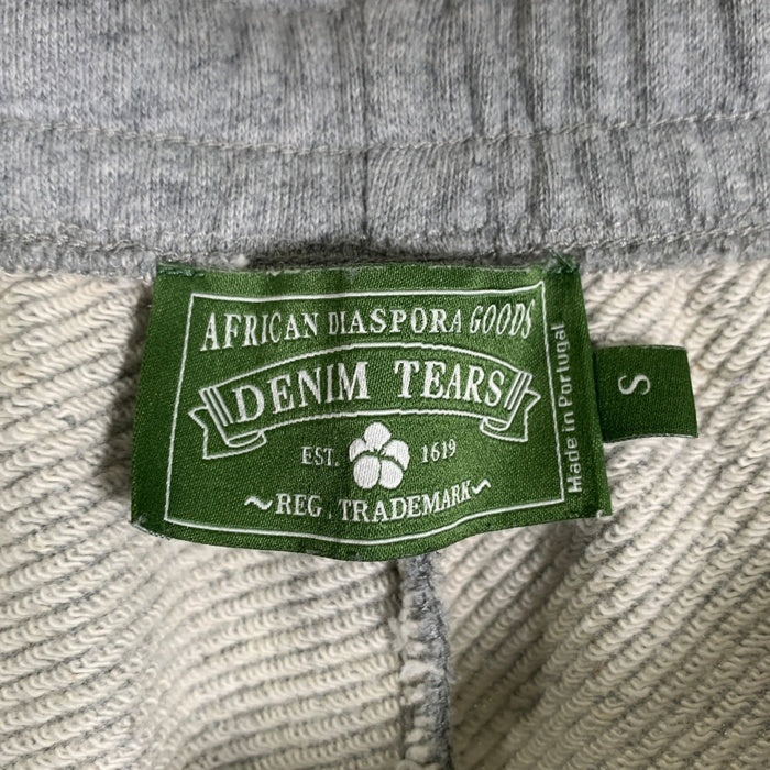 DENIM TEARS デニムティアーズ The Cotton Wreath Sweat Pants コットン リース スウェットパンツ グレー Size S 福生店