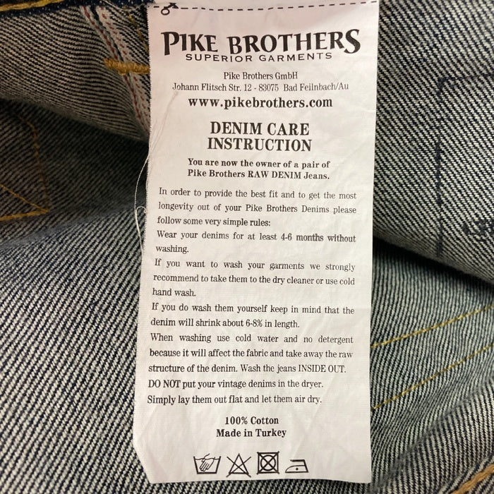 PINK BROTHERS パイクブラザーズ デニムパンツ  レザーパッチ インディゴ size31 瑞穂店