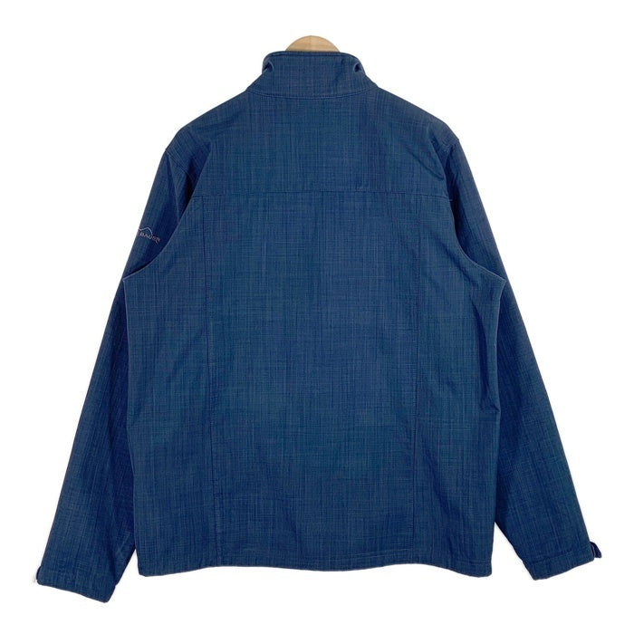 Eddie Bauer エディーバウアー ソフトシェルジャケット ブルー 内フリース 企業刺繡 EB532 Size L 福生店