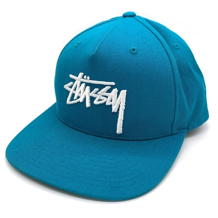 STUSSY ステューシー Big Stock Point Crown Snapback Cap スナップバック ベースボールキャップ ターコイズ 1311052 福生店