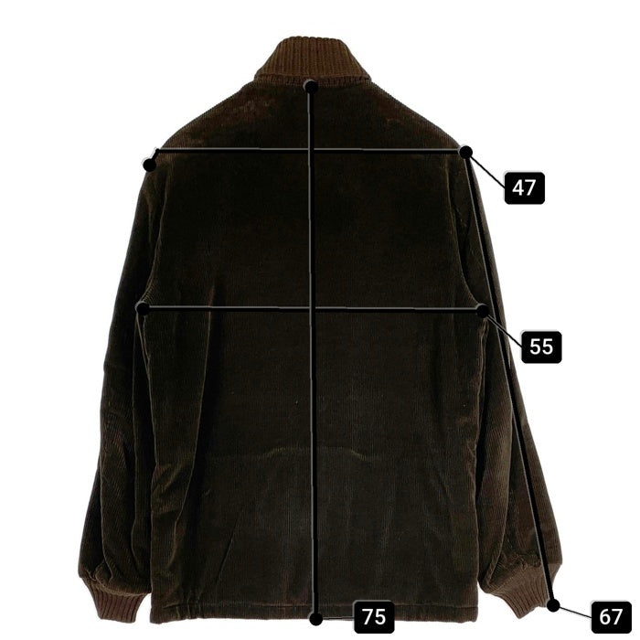 60's Hall American Sportsqwear Robert Hall ホールアメリカン ロバートホール コーデュロイファラオジャケット ブラウン TALONヒゲロング Size 40 福生店