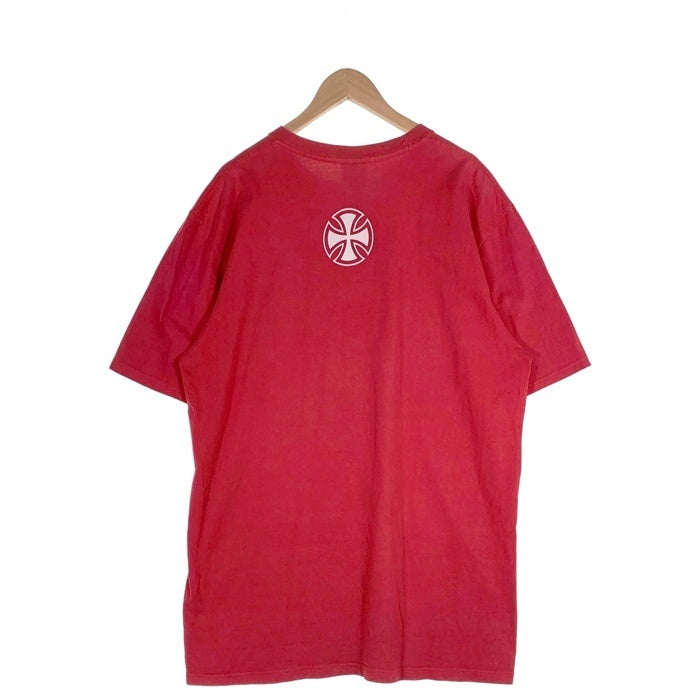 00's INDEPENDENT インデペンデント プリントTシャツ レッド アイアンクロス Size XXL 福生店