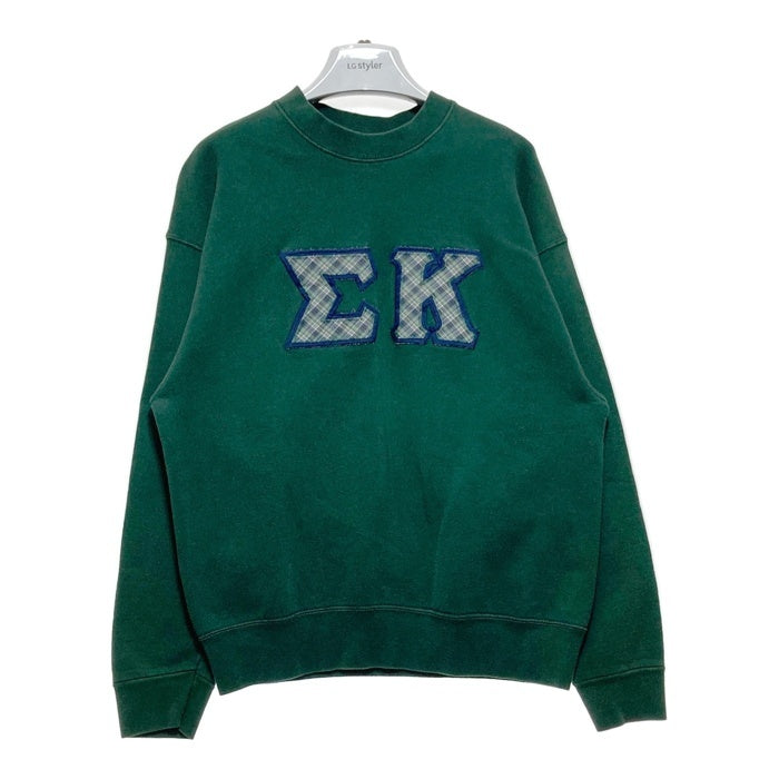 FRUIT OF THE LOOM フルーツオブザルーム USA製 正面ワッペン スウェットトレーナー グリーン sizeL 瑞穂店