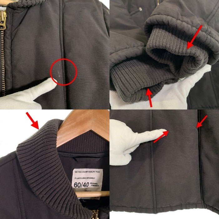 BLUCO ブルコ 60/40クロス ジップアップワークジャケット ブラック シンサレート 中綿 Size L 福生店