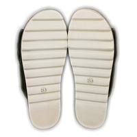 STACCATO スタッカート ツイストレザーフラットサンダル カーキ Size23.5 瑞穂店