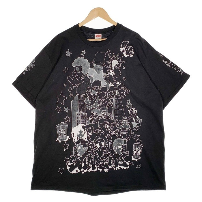 SUPREME シュプリーム 23AW Downtown Tee ダウンタウン プリントTシャツ ブラック Size XXL 福生店