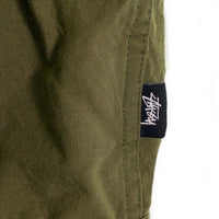 STUSSY ステューシー STRIPED KNIT PANEL SHIRT ストライプ ニットパネル シャツ 半袖 シャツ カーキ Size M 福生店