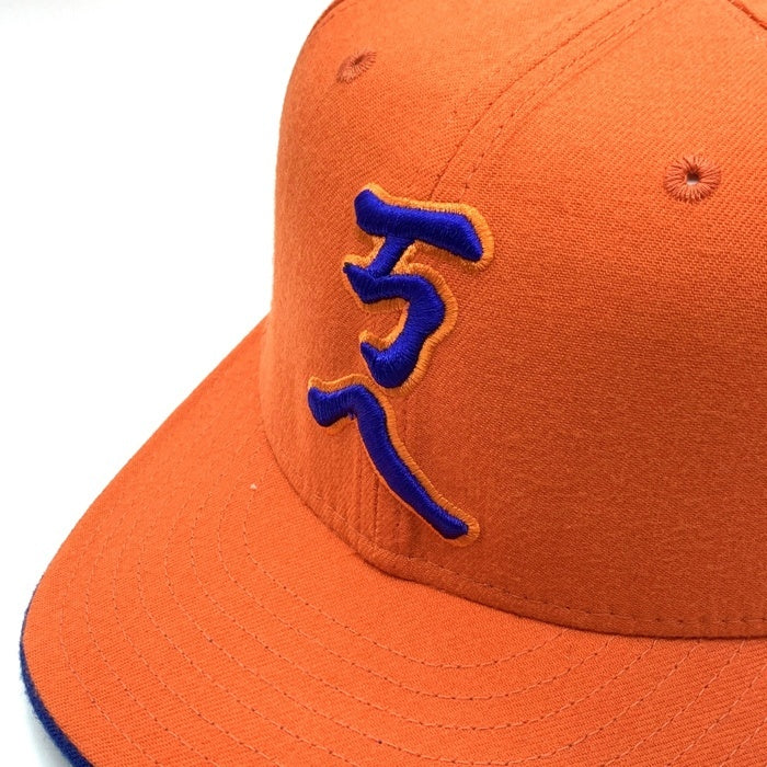90's New Era ニューエラ NBA ニューヨーク・ニックス 注音符号 59FIFTY ベースボールキャップ オレンジ ウール USA製 Size 7 3/8 (58.7cm) 福生店