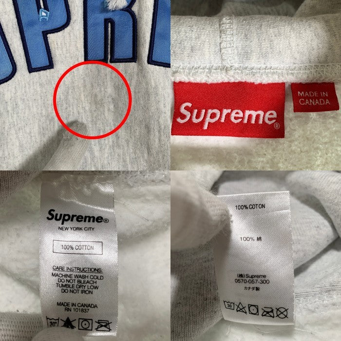 SUPREME シュプリーム 20AW Icy Arc Hooded Sweatshirt アイシー アーク フーデッド スウェットシャツ プルオーバー フーディー パーカー アッシュグレー Size L 福生店