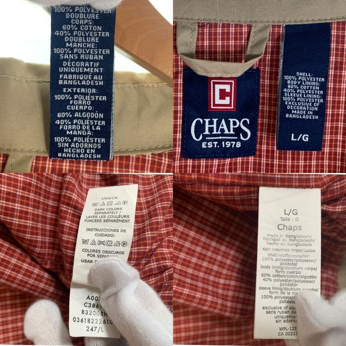 CHAPS チャップス スイングトップ ハリントン ジャケット ベージュ Size L 福生店