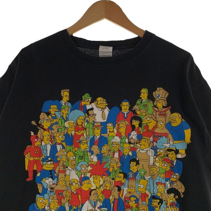 00's The Simpsons シンプソンズ プリントTシャツ ブラック DELTA 2007 Size L 福生店
