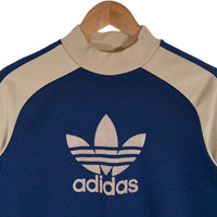 70's~ adidas アディダス VENTEX モックネック トレーナー ジャージ素材 ネイビー Size S 相当 福生店