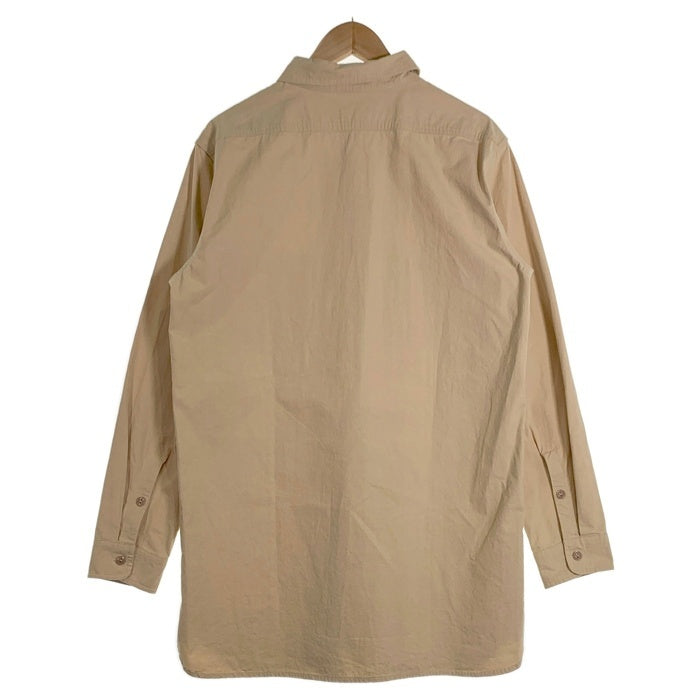 HOUSTON ヒューストン U.S.N. HEAVY POPLIN SHIRT ヘビーポプリン シャツ ワーク マチ付 カーキ 40492 Size 15 1/2 福生店