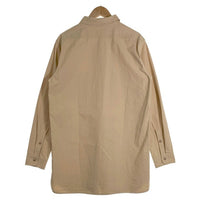HOUSTON ヒューストン U.S.N. HEAVY POPLIN SHIRT ヘビーポプリン シャツ ワーク マチ付 カーキ 40492 Size 15 1/2 福生店