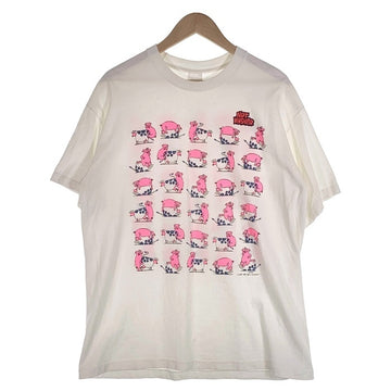 90's NOT KOSHER プリントTシャツ 豚 牛 エロT ホワイト Size USA製 Size XL 福生店