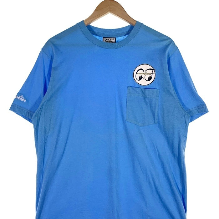 CORE FIGHTER コアファイター プリント ポケットTシャツ ブルー 袖刺繡 Size L 福生店