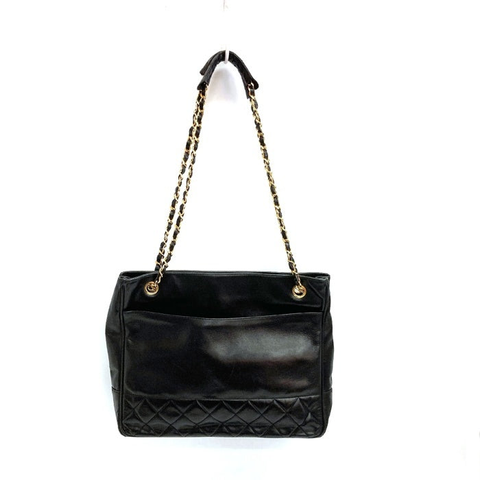 CHANEL シャネル ラムスキン チェーン トートバッグ ブラック 瑞穂店